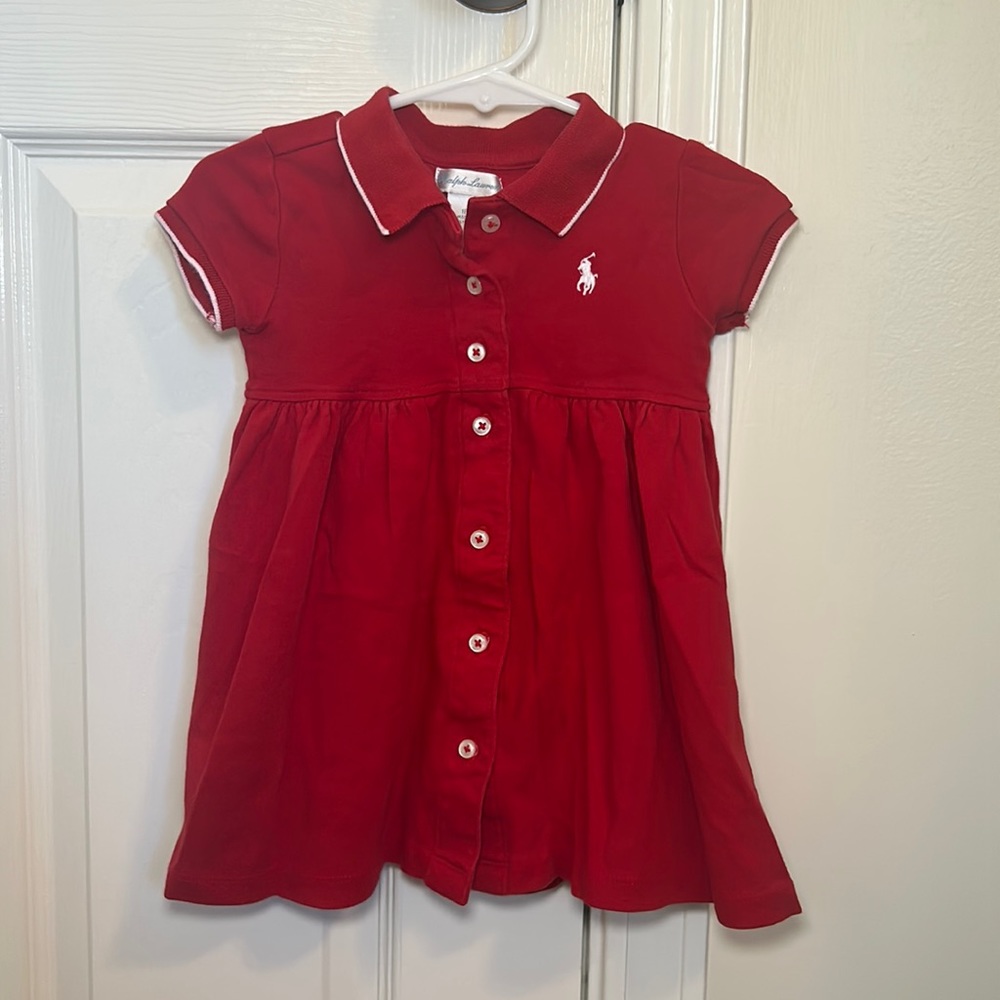 Polo Ralph Lauren 18 month button up dress. Very good condition.